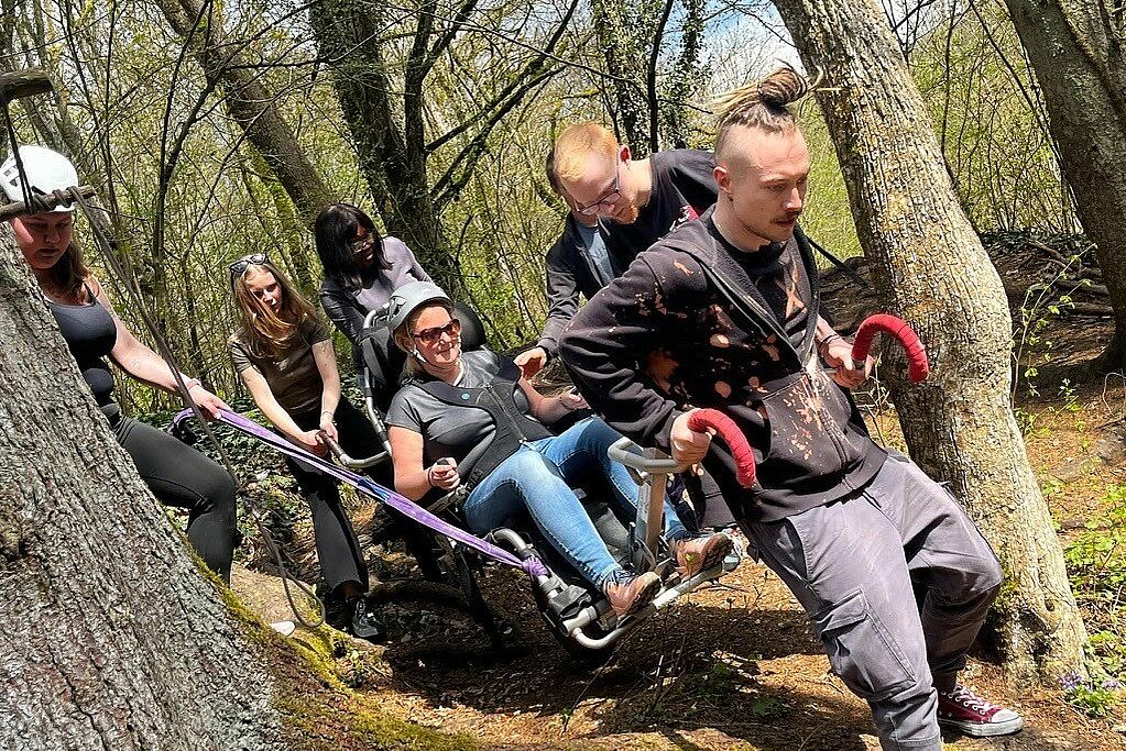 Mit dem Geländerollstuhl durchs Pegnitztal