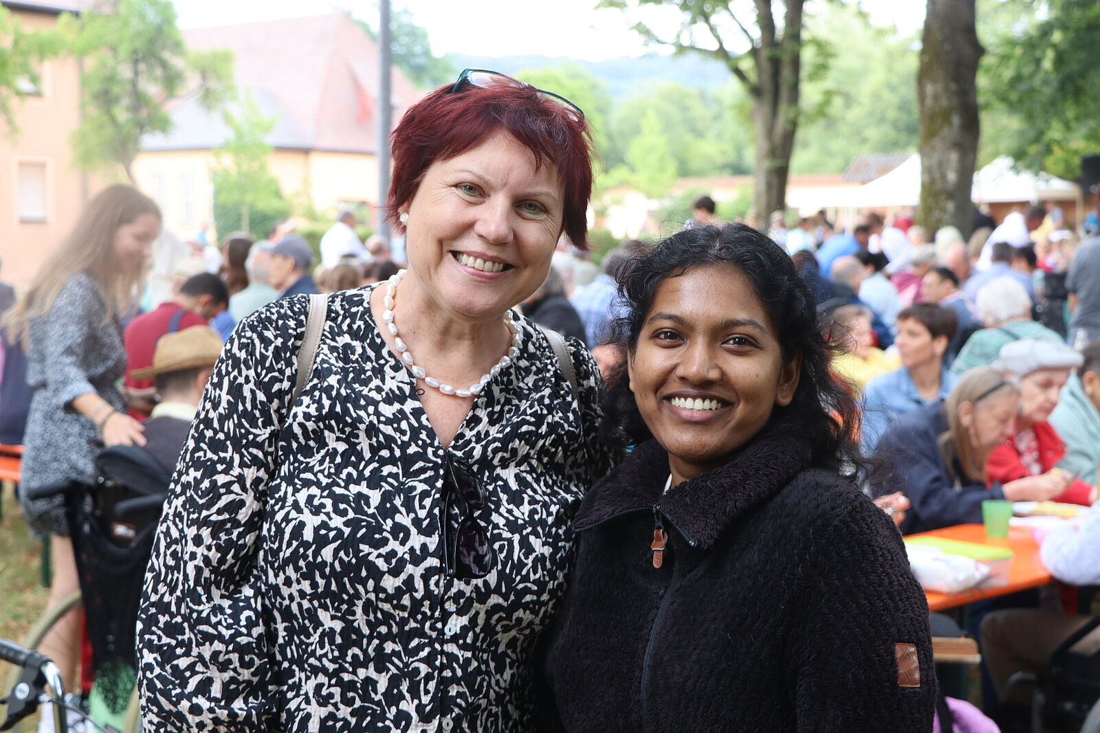 Doris Sitzmann-Korn und indische Fachschülerin