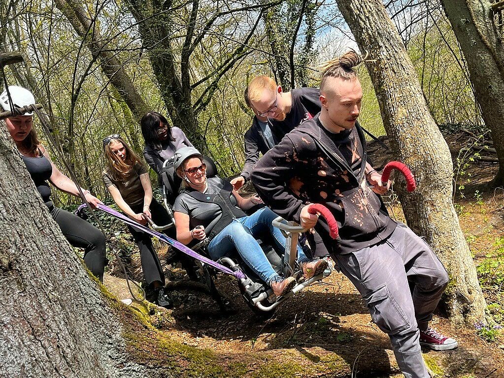 Mit dem Geländerollstuhl durchs Pegnitztal