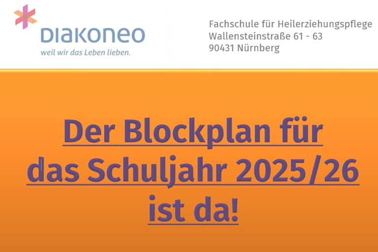 Blockwochenplan Schuljahr 2025/26 bereit zum Download